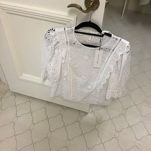 Veronica Beard white blouse size 12